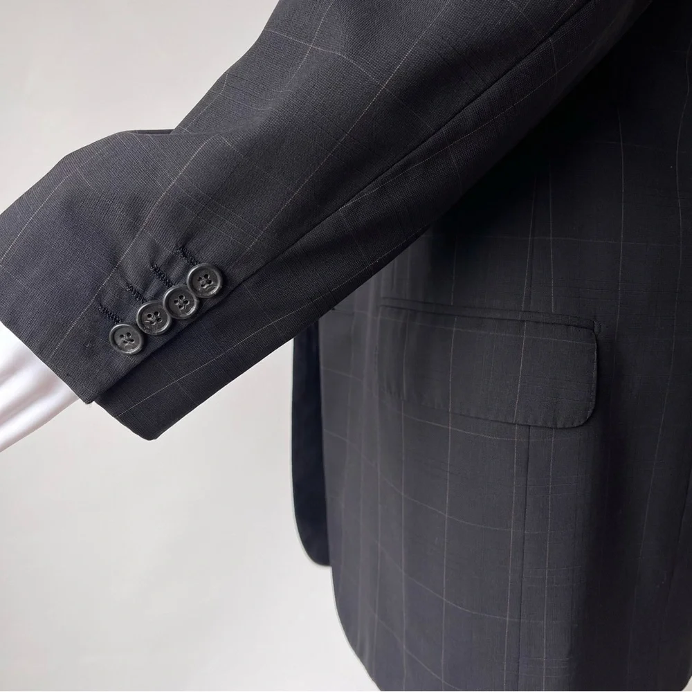 Corneliani Extra Fine Virgin Wool 3 Button Tailored Blazer IT50R US40R